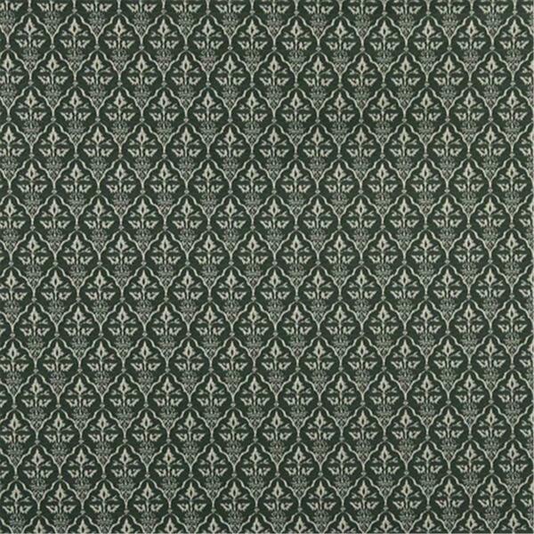 Designer Fabrics 54 in. Wide Green- Diamond Cameo Jacquard Woven Upholstery Fabric B664